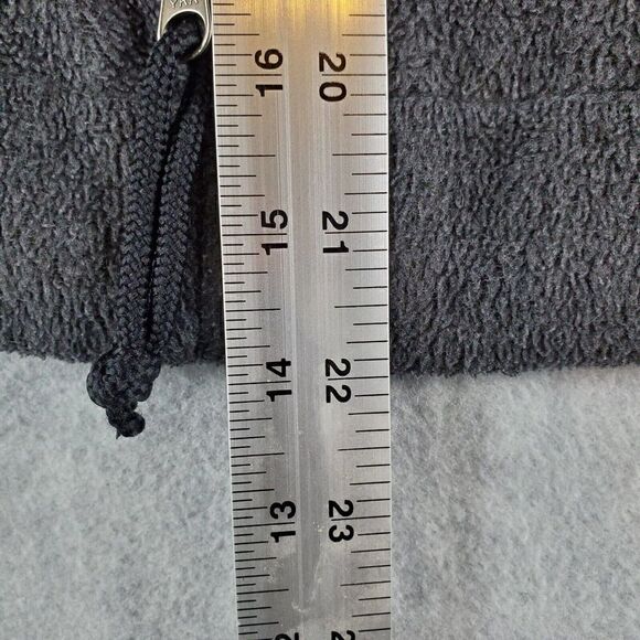 Vtg Old Navy Outlet Vest Womens Medium Gray Fleece Mock Sleeveless Full Zip - Picture 2 of 6